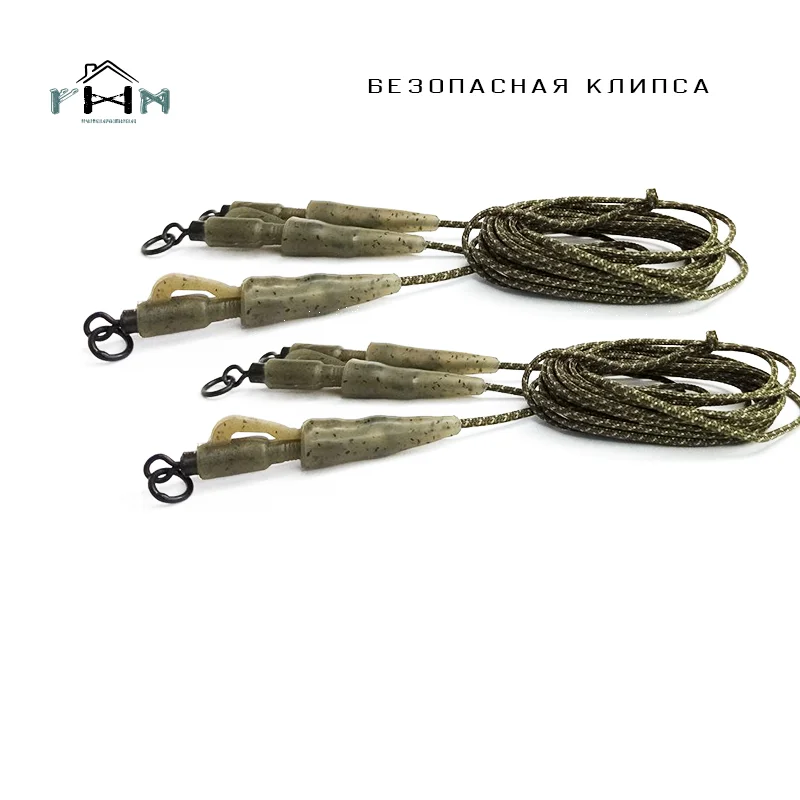 Аксессуары для карповой ловли Комплект: безопасная клипса вертлюг с кольцом