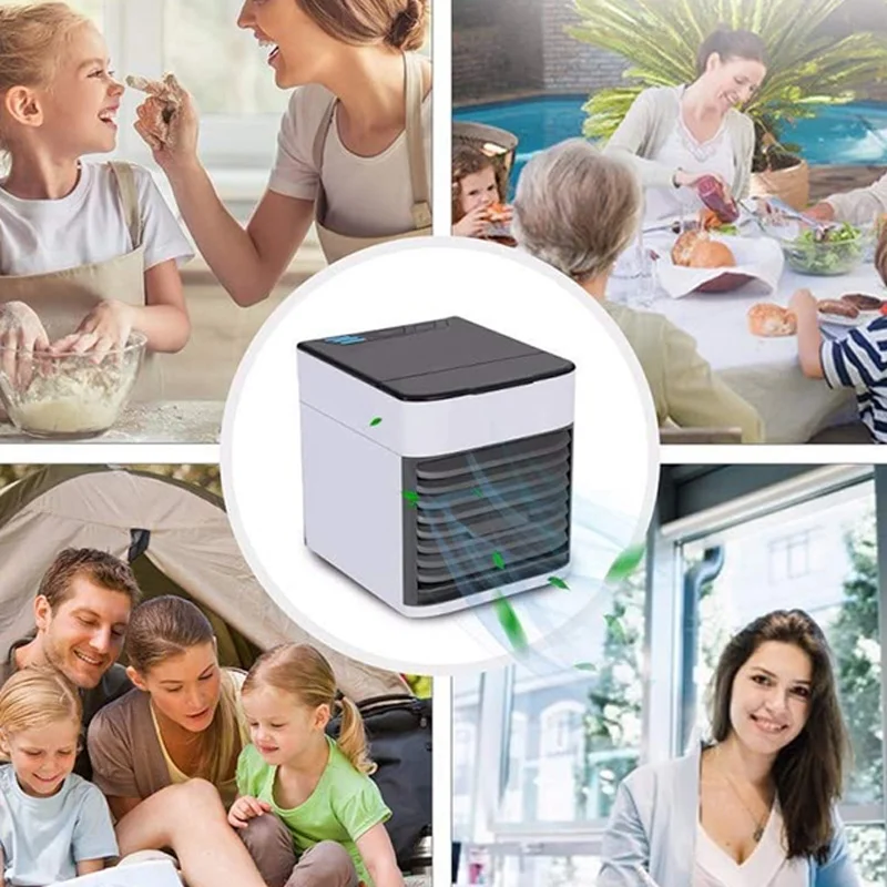 Mini portable air conditioning Usb fan air conditioning and purifier 3 speeds of cold air for home office air cooling fan Fria humidifier is lightweight easy to use creates cool zone