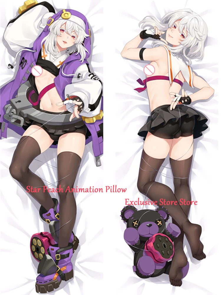

Dakimakura Anime Bridget Guilty Gear Pillow Cover 2-Side Print Pillowcase Hugging Body Cushion