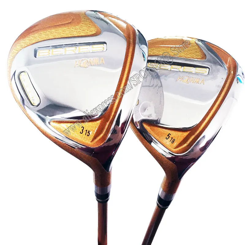 

Right Handed BERES Golf Clubs 4 Star HONMA S-07 Golf Fairway Wood 3/5 Loft Wood Club R/S Flex Graphite Shaft and HeadCover