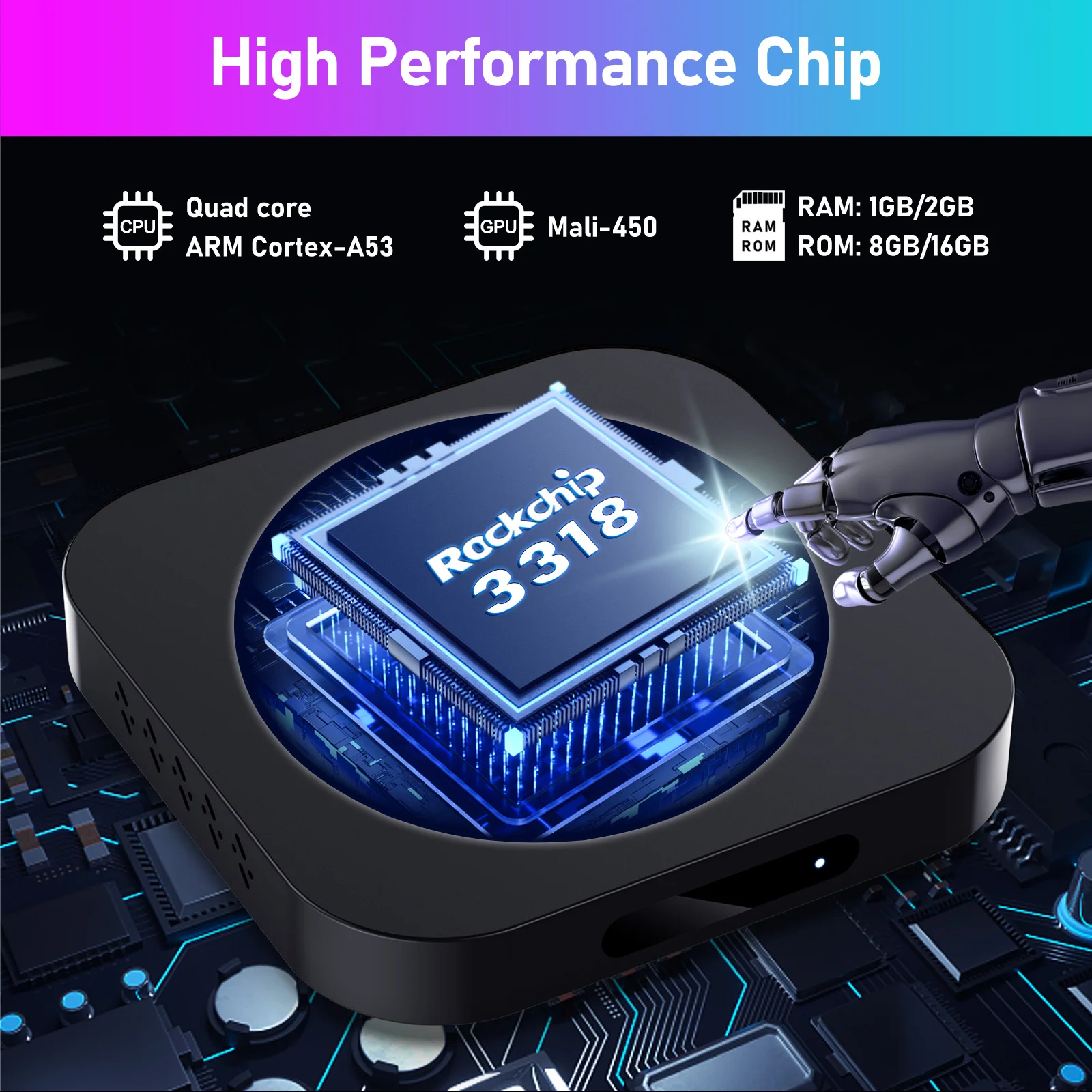 Поддержка 4K ULTRA HD h96 Max Android 11 tv box 2 Гб ОЗУ Rockchip RK3318 HDR 4k smart android