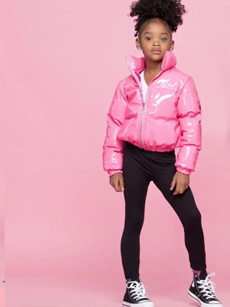 2022 Children'S Cotton Clothes Winter New Wholesale Children'S Fur Collar Cotton Jacket Men And Girls Cotton Jacket