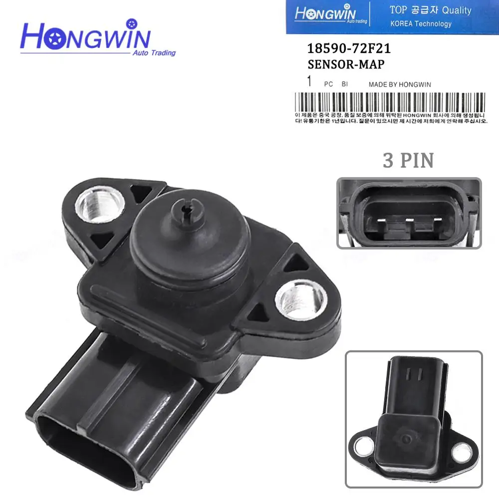 

18590-72F2 1 датчик давления карты 18590 72F21 для Suzuki Alto Liana Baleno SX4 Jimny Ignis Grand Vitara Fiat 18590-72F20 91176190