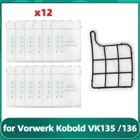 spare part dust bag motor protection filter replacement part for vorwerk kobold vk135 136 vacuum cleaner accessories