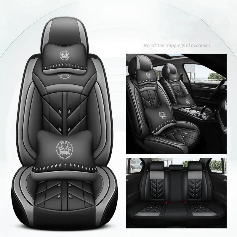 

Universal leather 5 seats Car seat cover for MG ZS EV MG3 MG5 MG6 MG7 GT HS RX5 Luxury comfortable Car interior