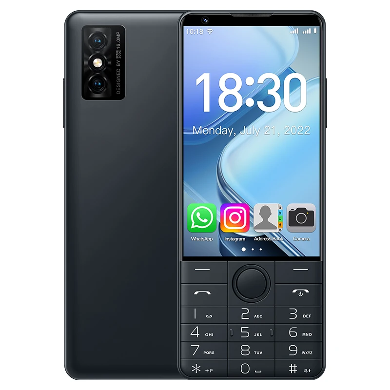 Фото DOOV R70 Pro 4G сенсорный экран клавиатуры мобильный телефон с камерой 16MP 4,0 дюйма 6 ГБ + 128 ГБ 2600 мАч смартфон WhatsApp иврит клавиатура №2