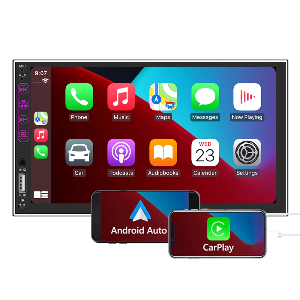 Universal Android 10.1 7 Inch Touch Screen Bluetooth 5.0 FM 