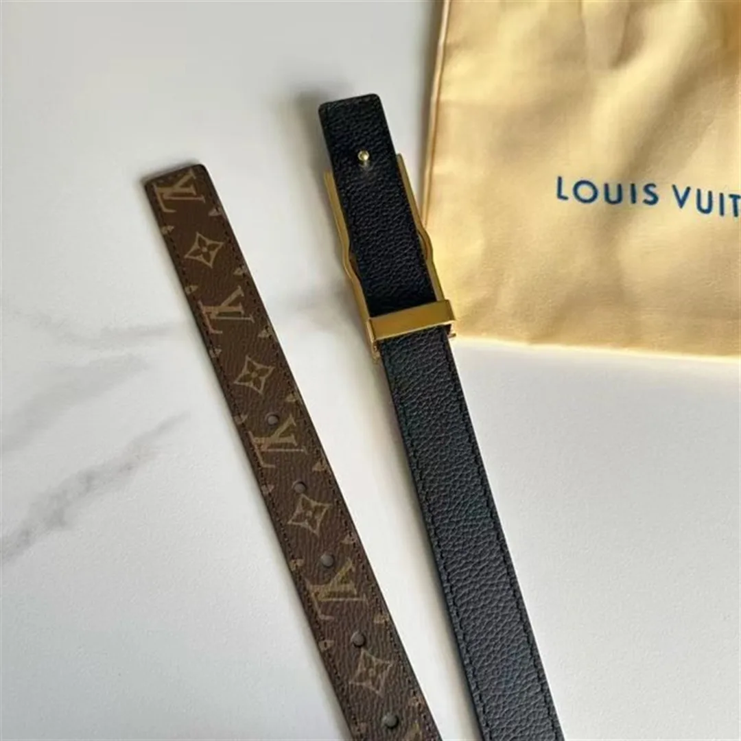 точная копия 1:1 LOUIS VUITTON Стиль ИмИтИрует Женский Кожаный Пояс Высокого Качества С