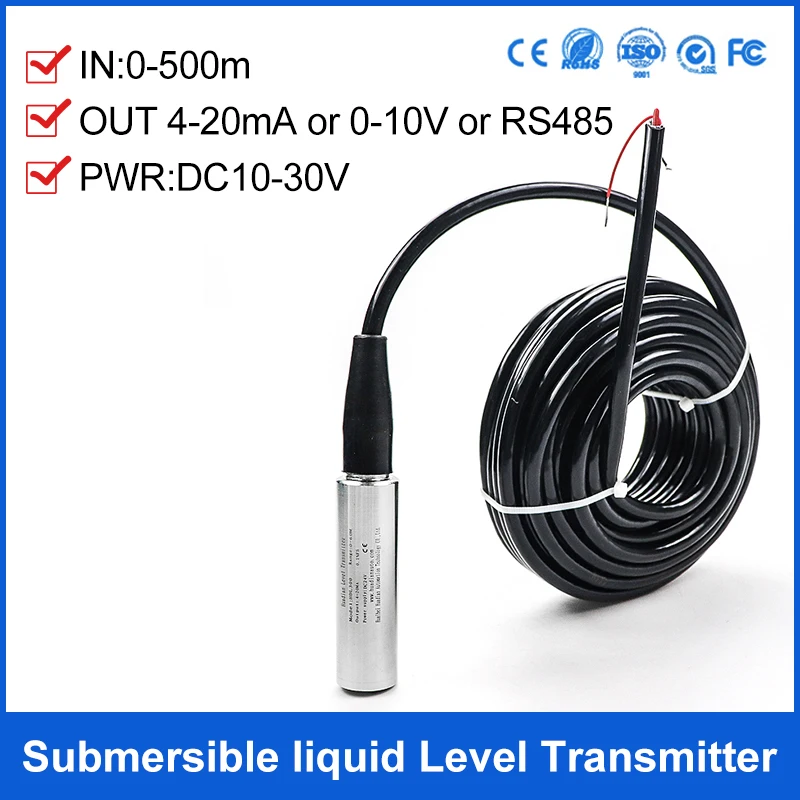 

4-20mA 0-10V Deep Water Hydrostatic Pressure Level Sensor For Swimming Pool