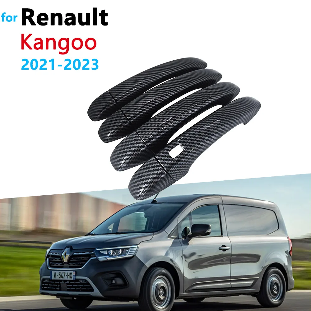 

Carbon Fiber Door Handle Cover for Renault Kangoo Mercedes-Benz Citan T-Class EQT 2021~2023 Car Exterior Decorate Accessories