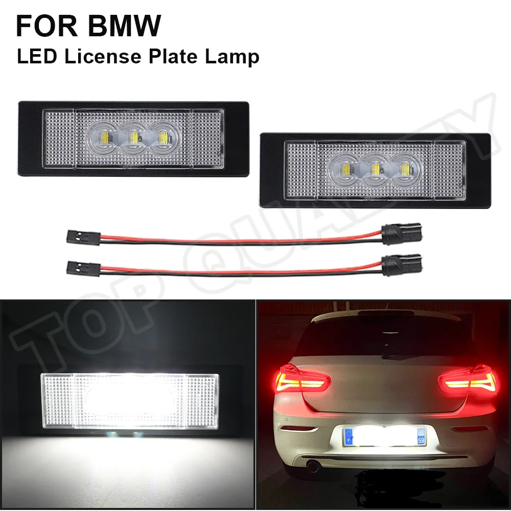 2 шт. светодиодный номерной знак Светильник лампы подсветки номерного знака для