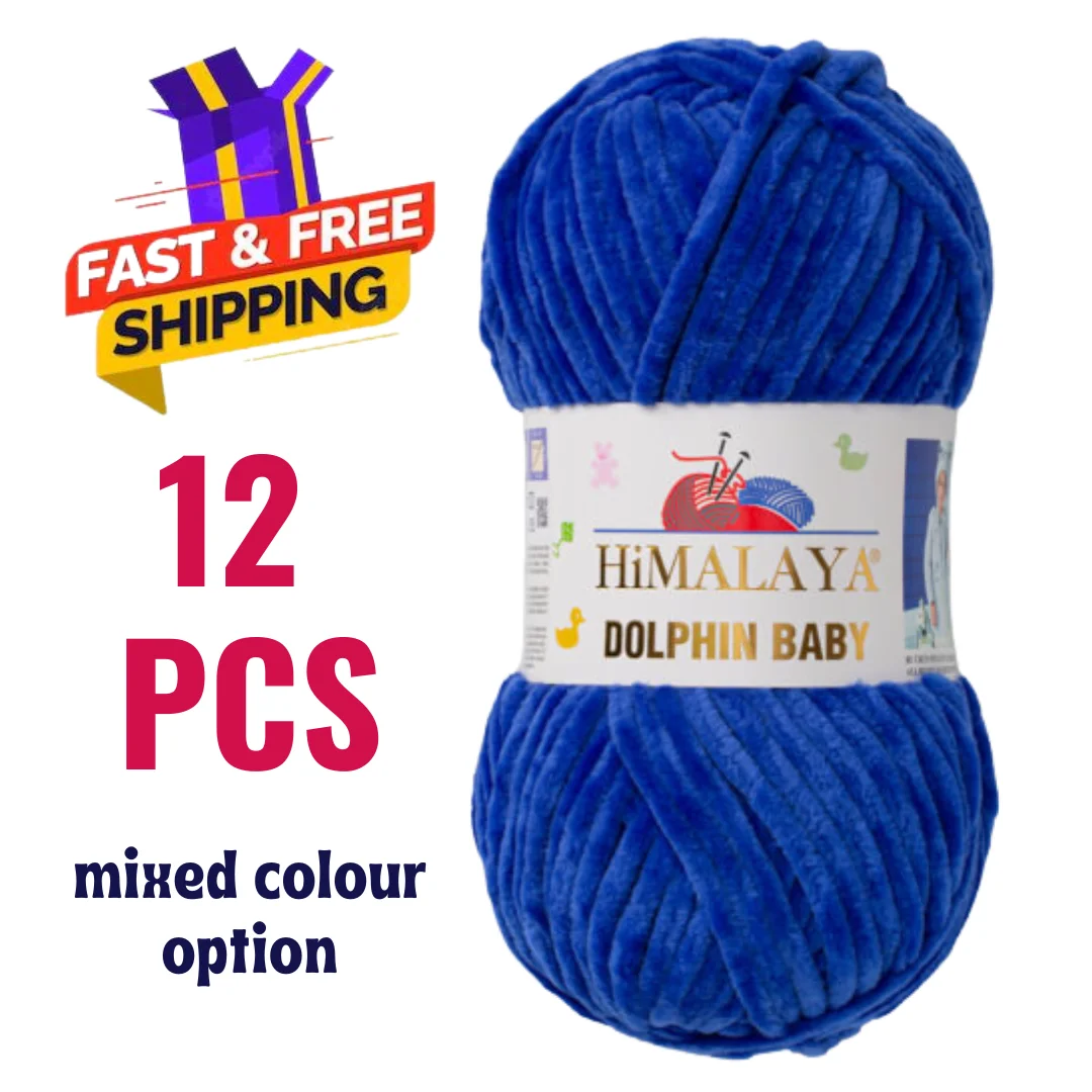 Himalaya Dolphin Baby 100g Soft Warm Velvet Yarn for Hand Knitting Crochet DIY Baby Knitwear Scarf Blanket Shawl Sweater  Beanie