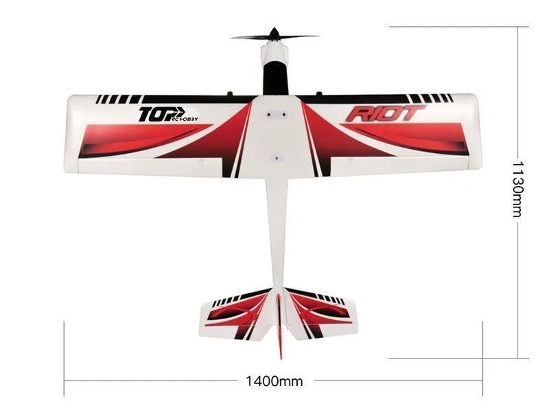 Радиоуправляемый самолет Top RC Riot Pro 1400мм 2.4G RTF - TOP049E
