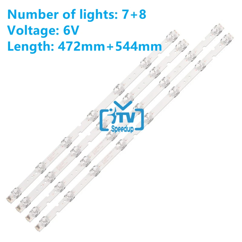 Светодиодная панель для TCL 55DP603 55DP600 55P65US 55U3800C 55P65 55D6 55L2 4C-LB5508-HR03J PF02J LB5507 55HR330M07B2 V2 55HR330M08A2, 4 светодиодный т.