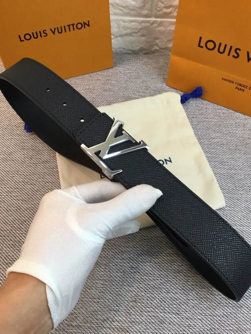 точная копия 1:1 Универсальный Простой Мужской Ремень Louis Vuitton Копирующий КлассичесКие Модели Модный Роскошный Пояс Для Бутиков В Деловом