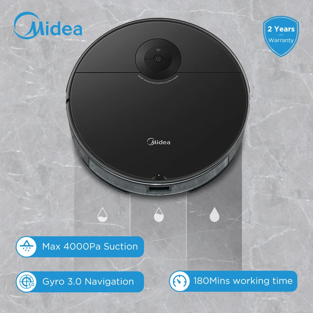 Робот-пылесос Midea I5C для сухой и влажной уборки 4000 Па |