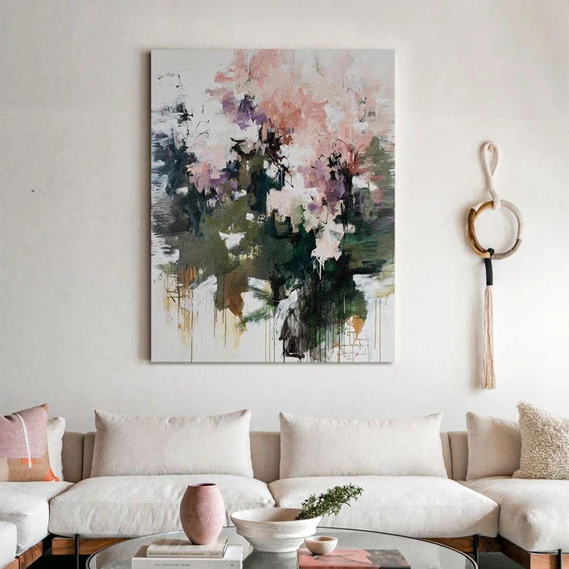

Hand Painted High Quality Abstract Art Oil Painting Canvas Restaurant Office Corridor Decoration No High Quality Free Shipping