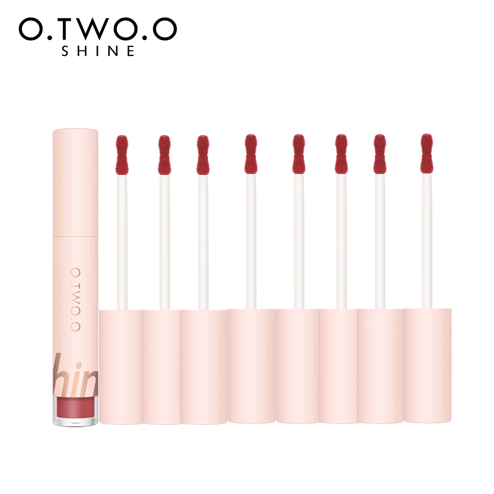 

O.TWO.O 8pcs Full Lipstick Set Matte Lip Gloss High Pigment Waterproof Long Lasting Sexy Red Lips Cream Women Makeup
