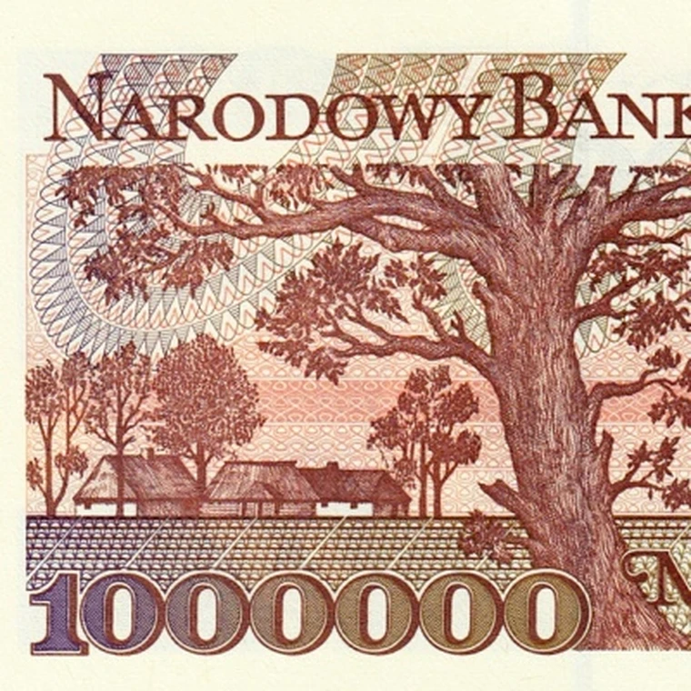 1 млн злотых. Миллион злотых. 1000 польских злотых. Миллион злотых. Польский злотый 1982 года.