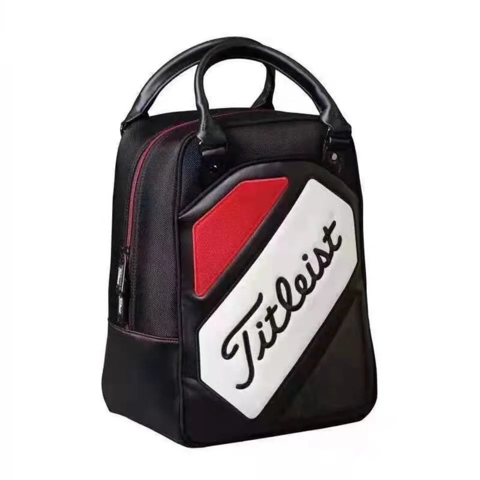 Golf Men's Handbag PU Travel Waterproof and Wear-resistant Golf Shoe Bag