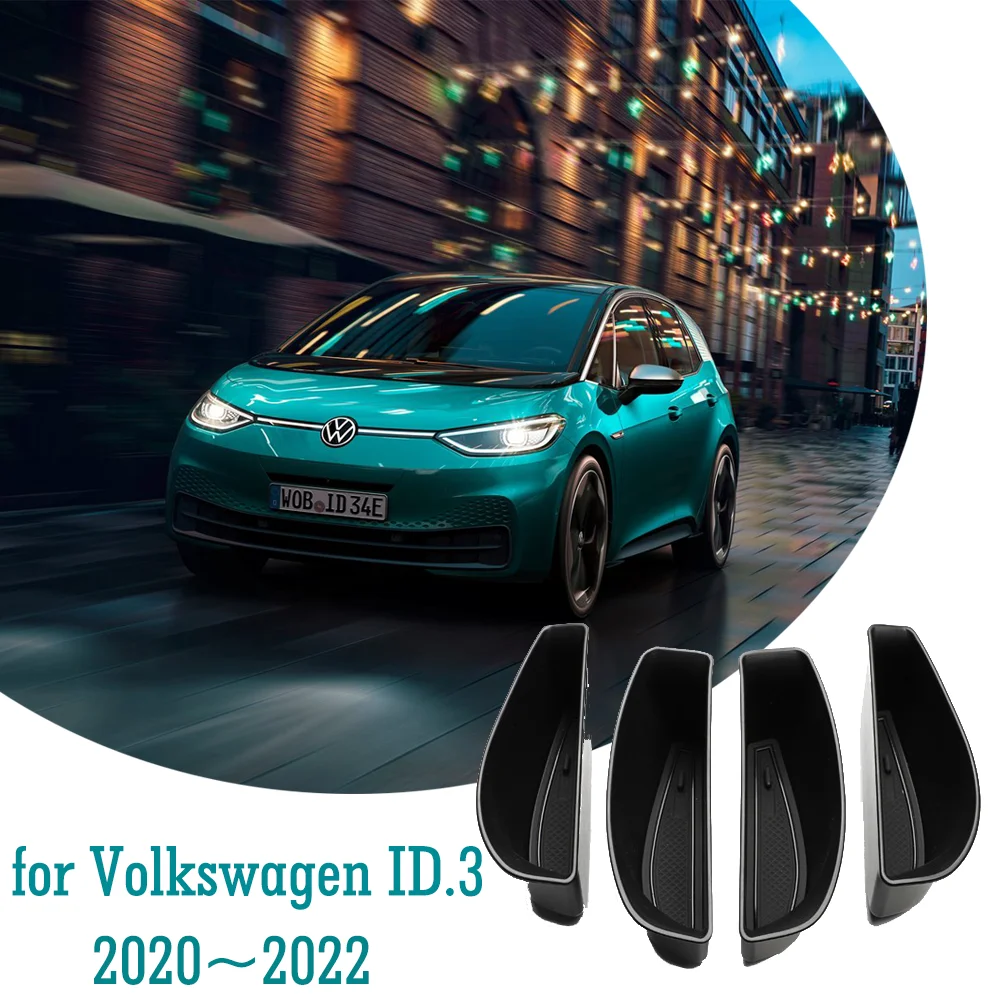 

Ящик для хранения для Volkswagen VW ID.3 1st 2020 2021 2022, дверной слот ABS, контейнер-органайзер для всякой всячины, автомобильные аксессуары