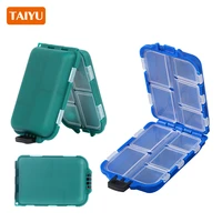 taiyu portable fishing tackle box 10 compartment mini storage case carp fishing hook accessories lure spoonbait tool custody box