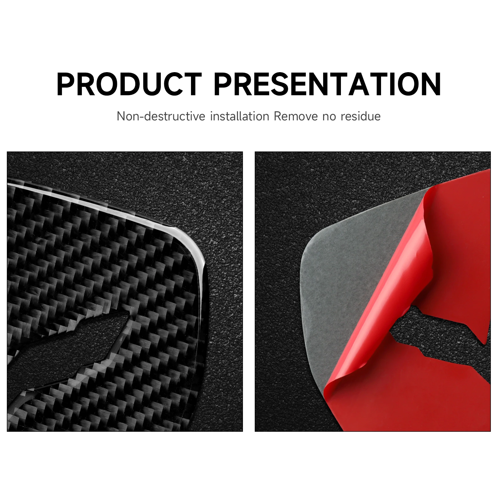 Наклейка на ручку с центральным контролем автомобиля наклейка из углеродного