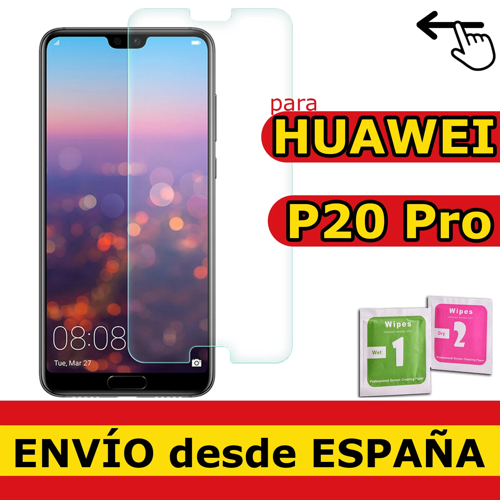 Pellicola Vetro Temperato Per Huawei P20 Pro Protezione Qualità Premium 9H 0.33Mm