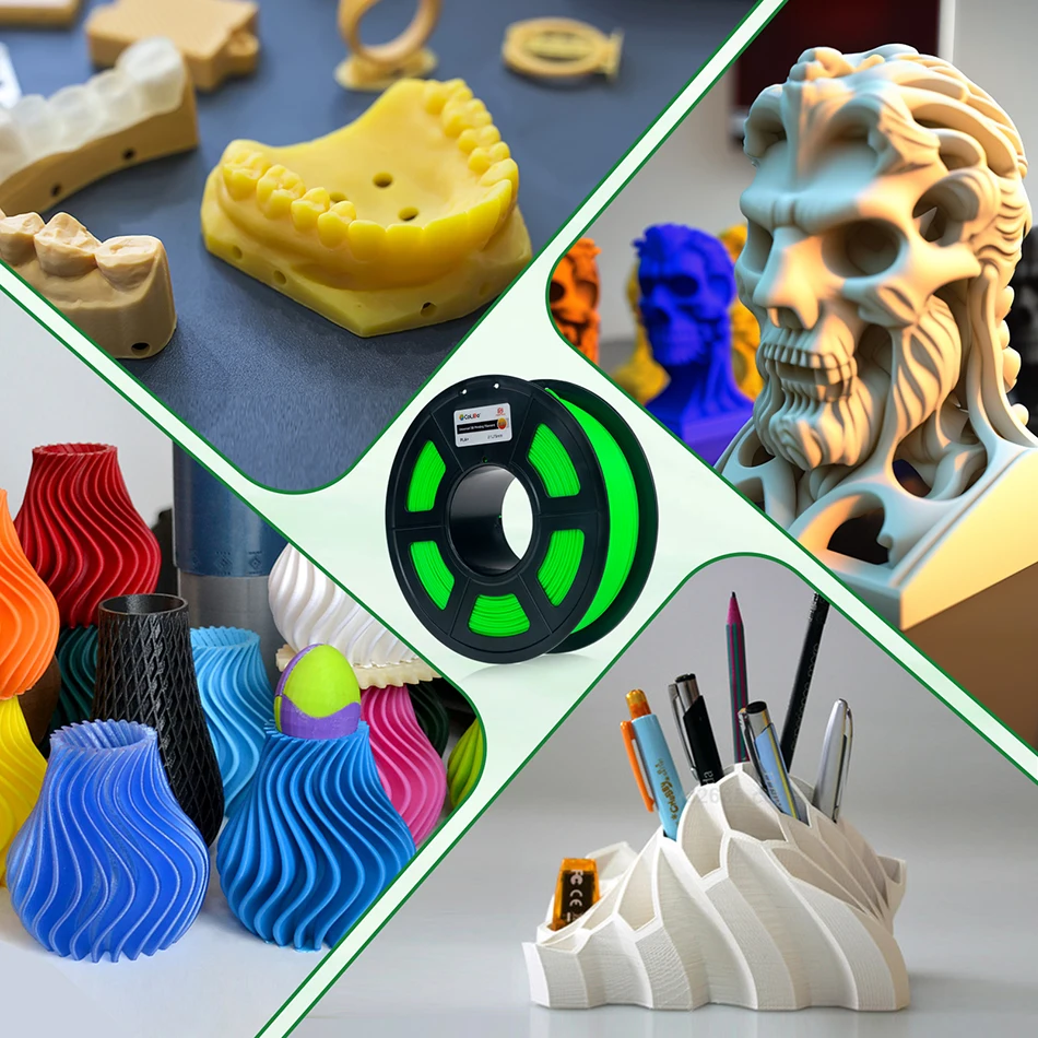 Фото филамент для 3д принтера PLA Plus / ABS 1KG FDM Принтер с 3D - печатью Расходные материалы Высокое качество 1,75 мм + / - 0,02 мм 3D - принтер Расходные материалы Многоцветные №2