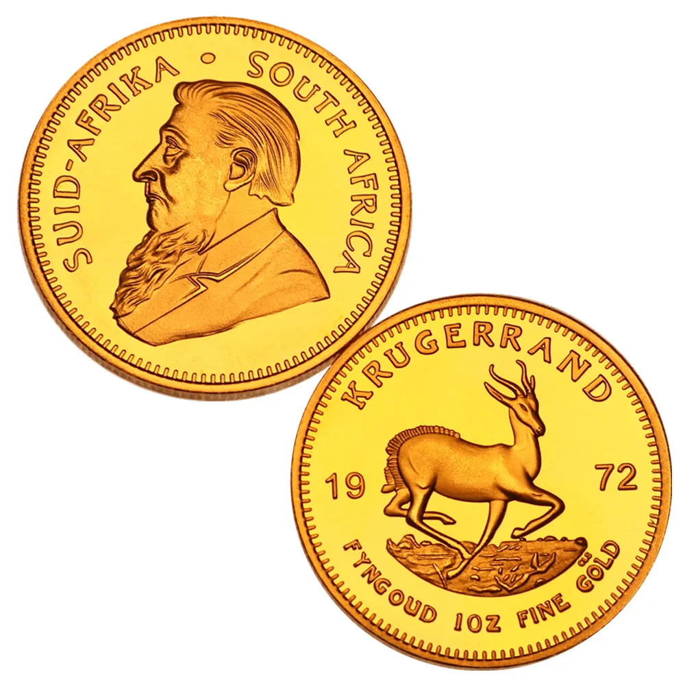 1972 Южная Африка Саудовская Аравия Krugerrand 1 унция Золотая монета Коллекционные
