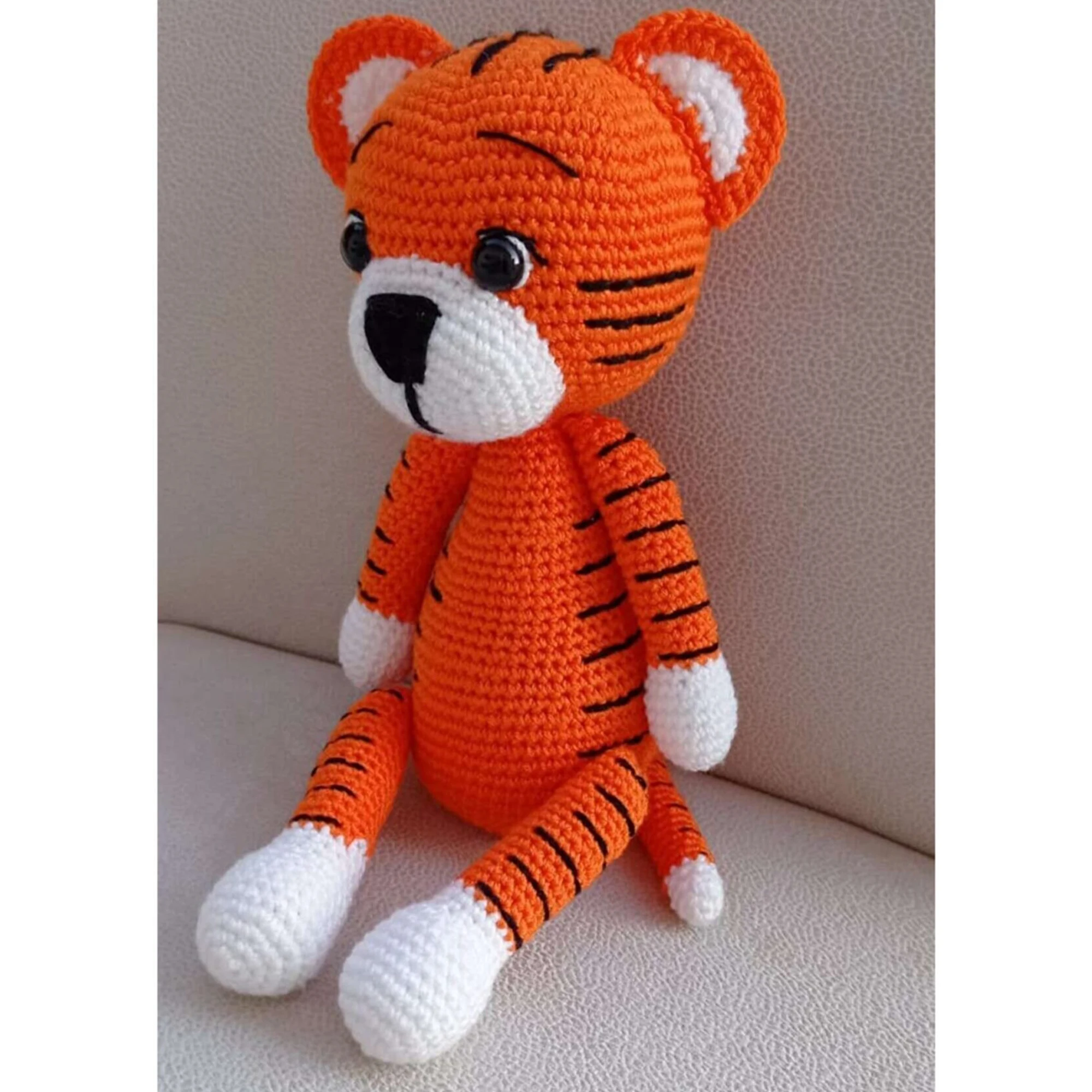 

Amigurumi Tiny Tiger Organic Knitting Toy Animal Doll Toys For Sale Sleeping Companion Sweet Dolly