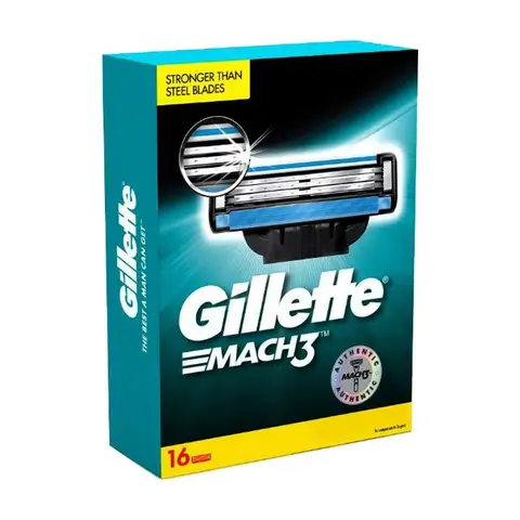 Бритвенные кассеты Gillette Mach3 16 шт