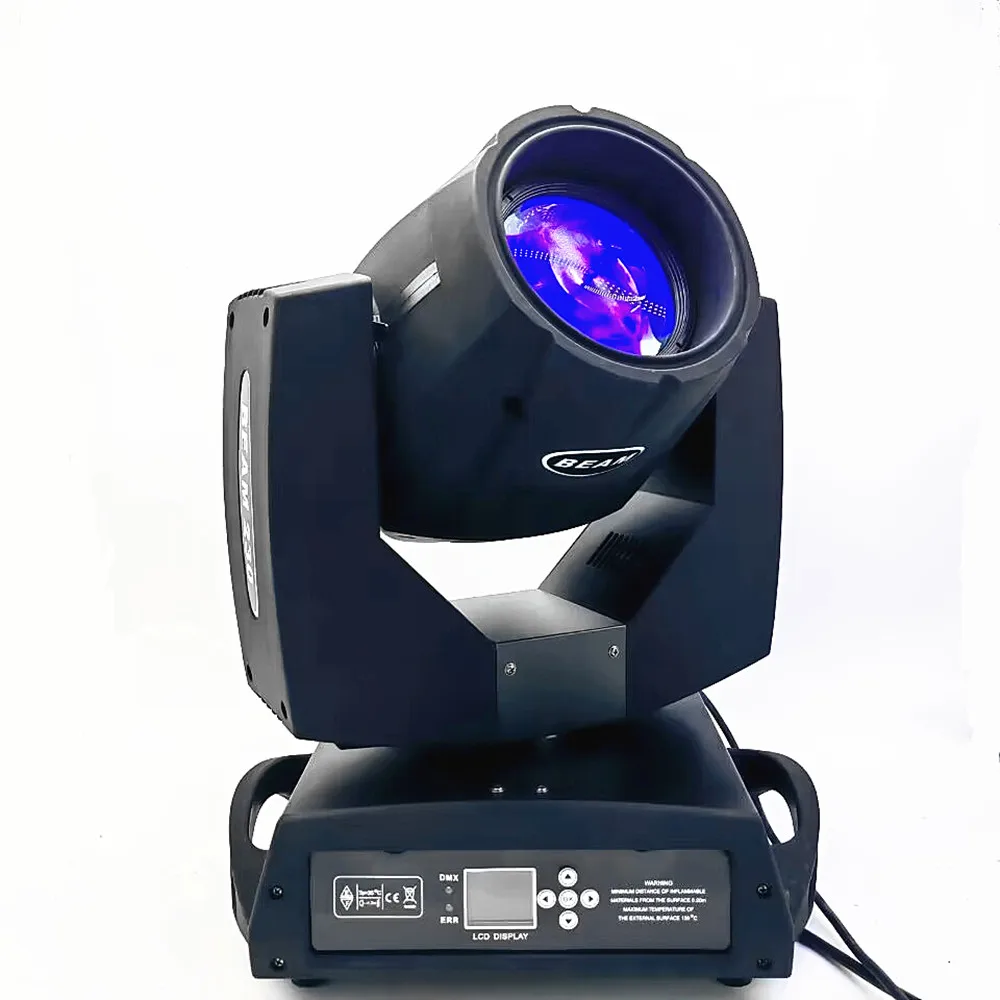 

LED 230W 7R Shake Head DMX Beam Light with Rotating 8+16+24 Prism Stage Effect for DJ Parties Disco Club Wedding Concert