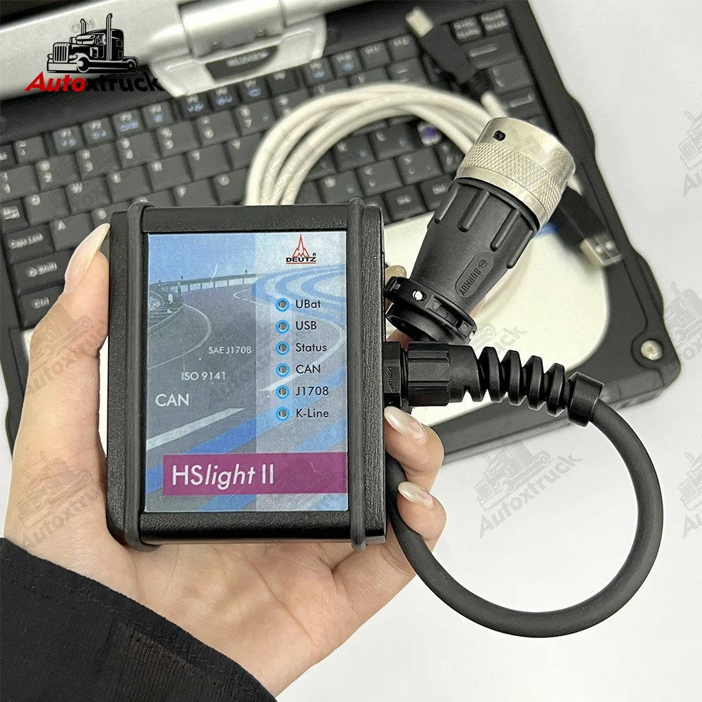 Ноутбук CF19 для DEUTZ DECOM SerDia 2000 DEUTZ HS светильник II диагностический инструмент для тяжелых грузовиков инструмент диагностики программирования