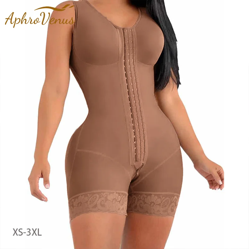 

Fajas Colombianas High Compression Full Body Shaper For Post-Surgical Use Shapewear Slimming Waist Trainer Butt Lifter Shorts