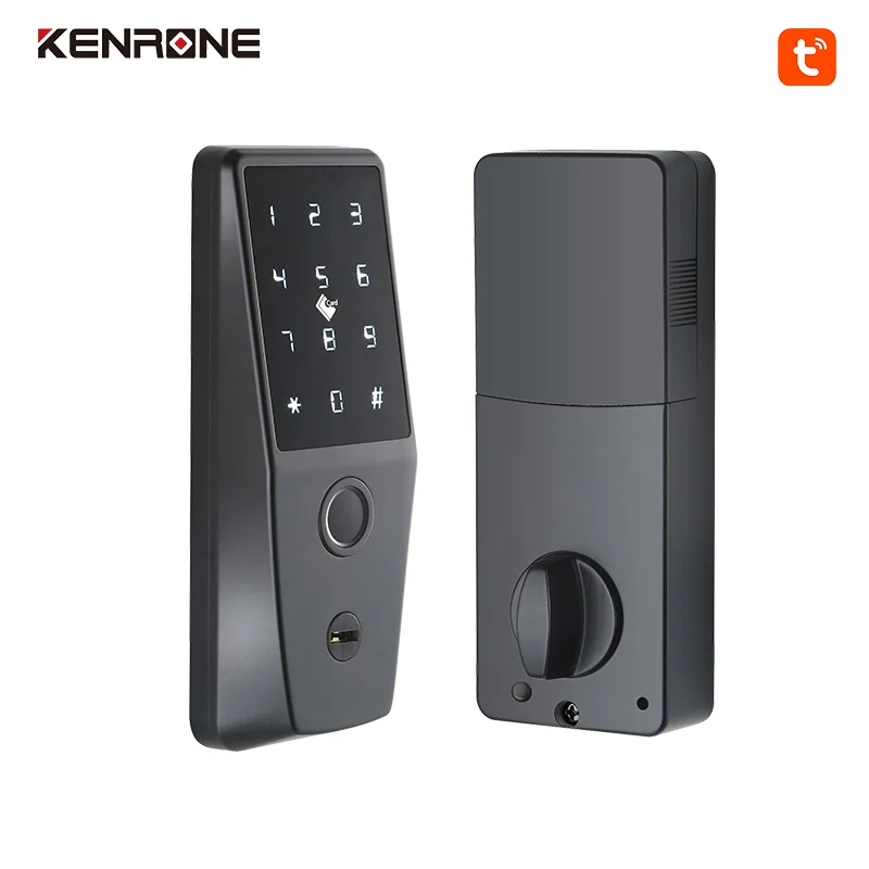 

Keyless Entry Deadbolt Front Door Lock Touch Screen Digital Home Password Exterior Door Lock TTlock Tuya App Unlock Way Door