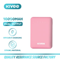 kivee mini 10000mah cute power bank pink portable external battery charging powerbank charger for iphone 13 pro xiaomi samsung