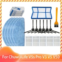 for chuwi ilife v5s pro v3 v5 v5s v3s v50 x5 side brush hepa filter mop cloth robot vacuum cleaner replacement spare accessories