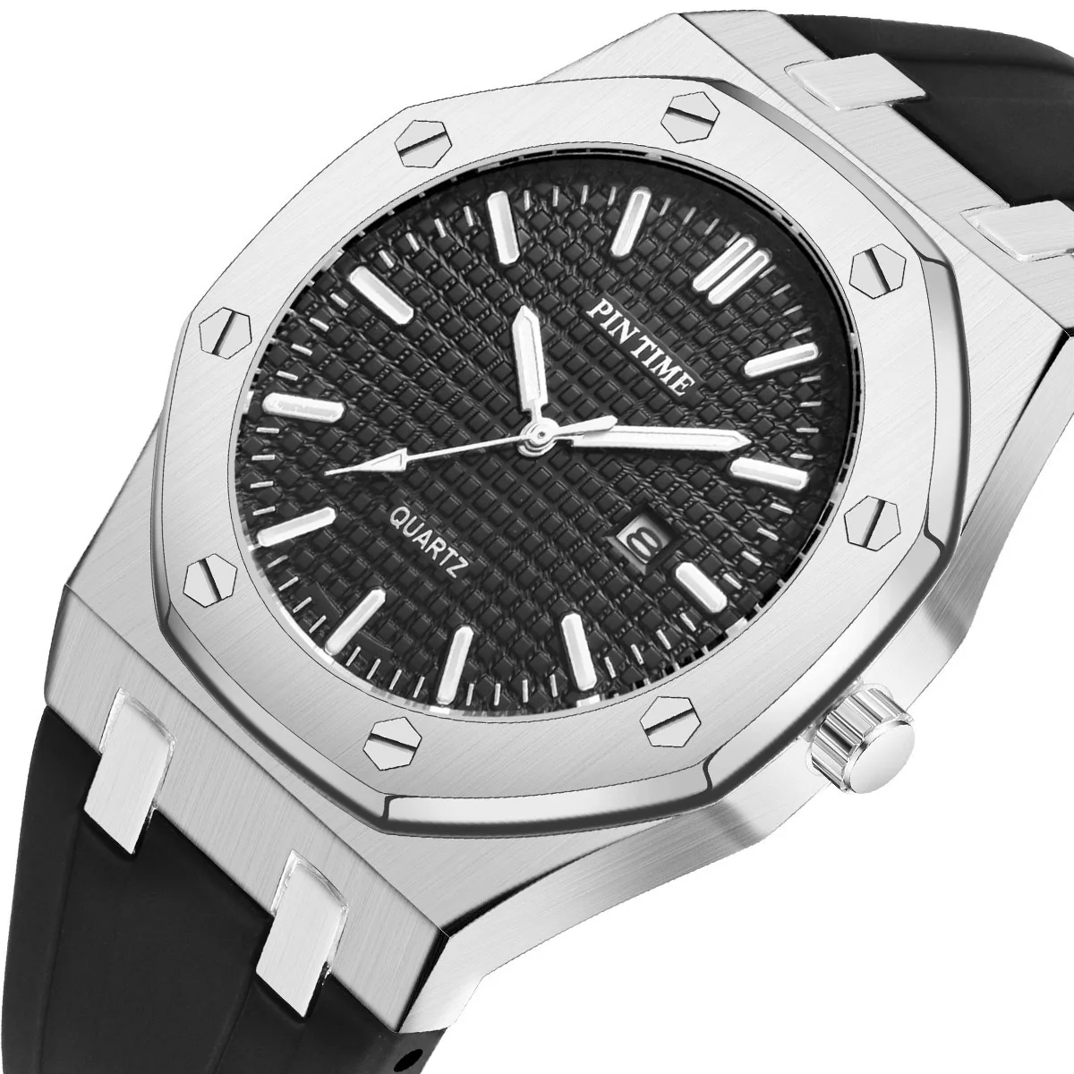 

PINTIME Mens Watches Top Brand Luxury Silicone Quartz Military Gold Wrist Watch Sport Male Clock Relogio Masculino Reloj Hombre