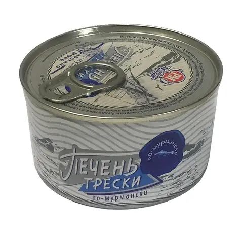 Упаковка из 60 штук Печень трески помурмански 