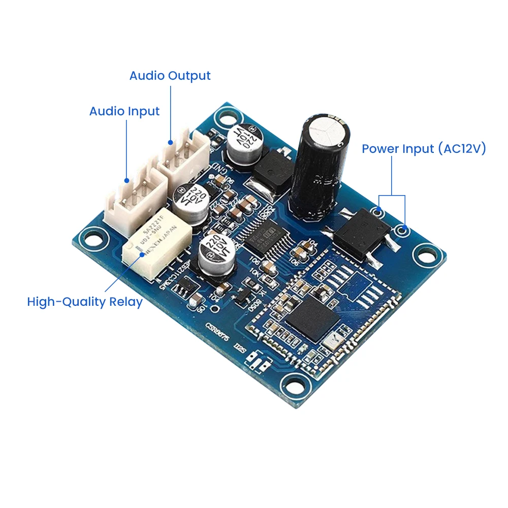Фото Плата декодера AIYIMA Bluetooth 5,1 QCC5125 CSR8675 DAC аудио Плата Поддержка APTX/LDAC/ACC 24Bit/96K для дома «сделай сам» №2