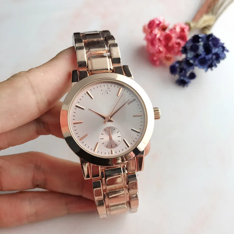 Роскошные часы AAA в стиле M @ K женские модные простом женском кварцевые с