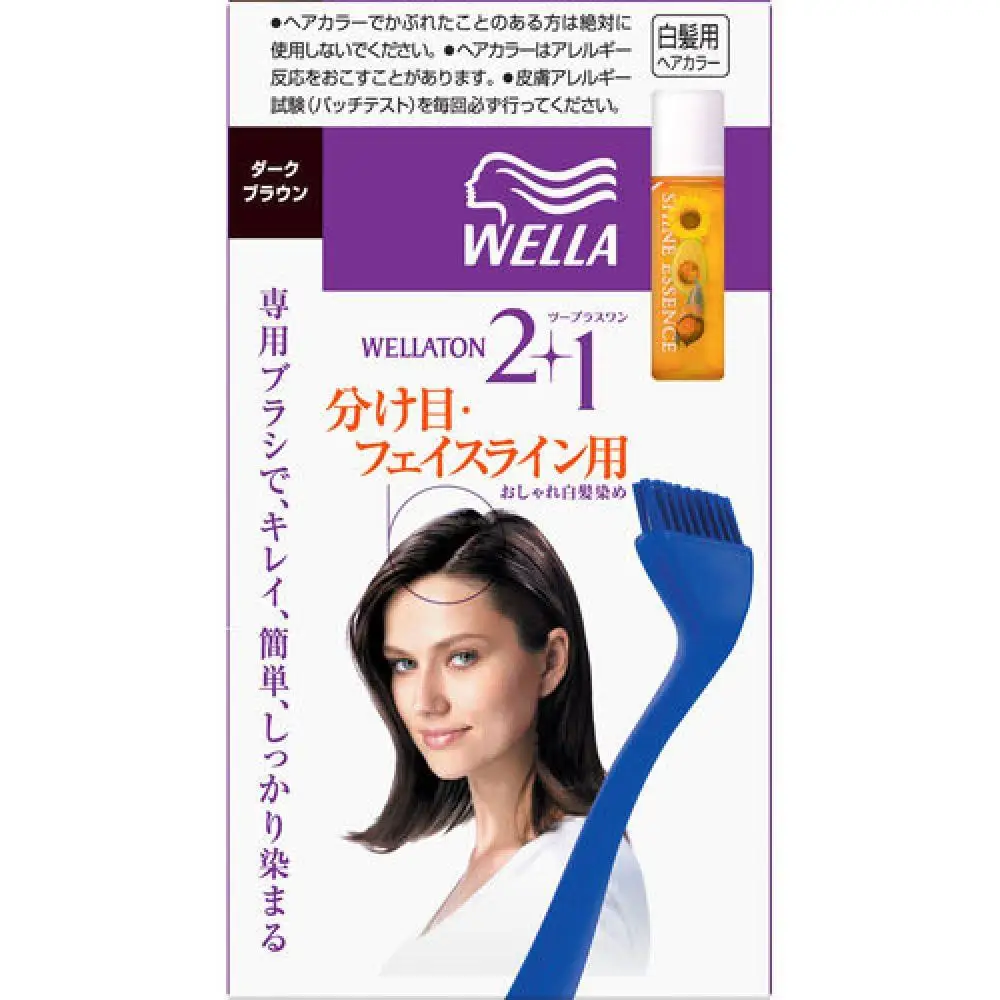 Тон Wella 2 Plus для 1 зоны декольте и линии лица темно-коричневый упаковка