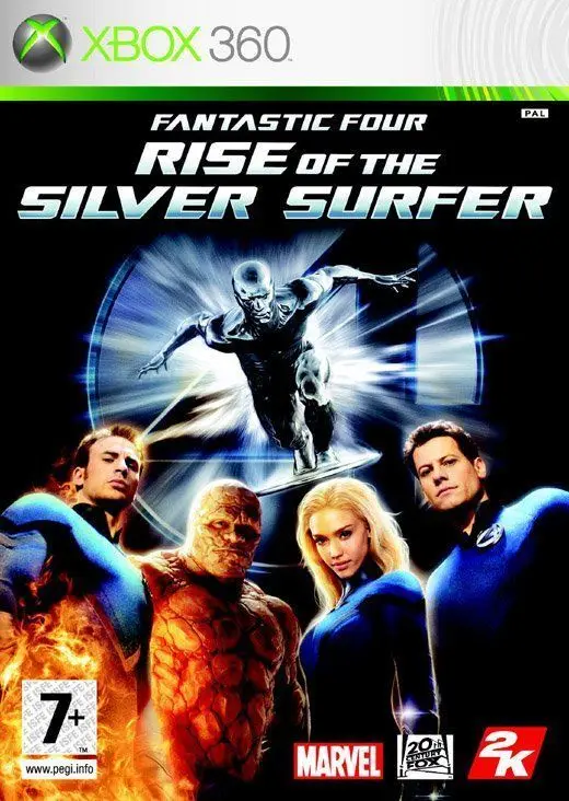 Видеоигра Fantastic 4 (IV) Four: Rise of the Silver Surfer (Xbox 360) USED Б/У | Электроника