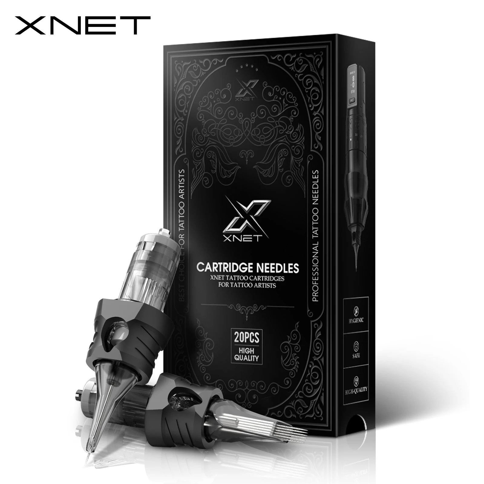 XNET Aurora картриджные иглы для татуировки RL/RM/RS одноразовые силиконовые