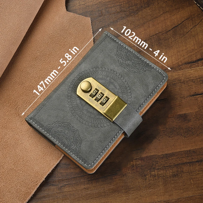 

Блокнот Daotshy Lock A7 с замком