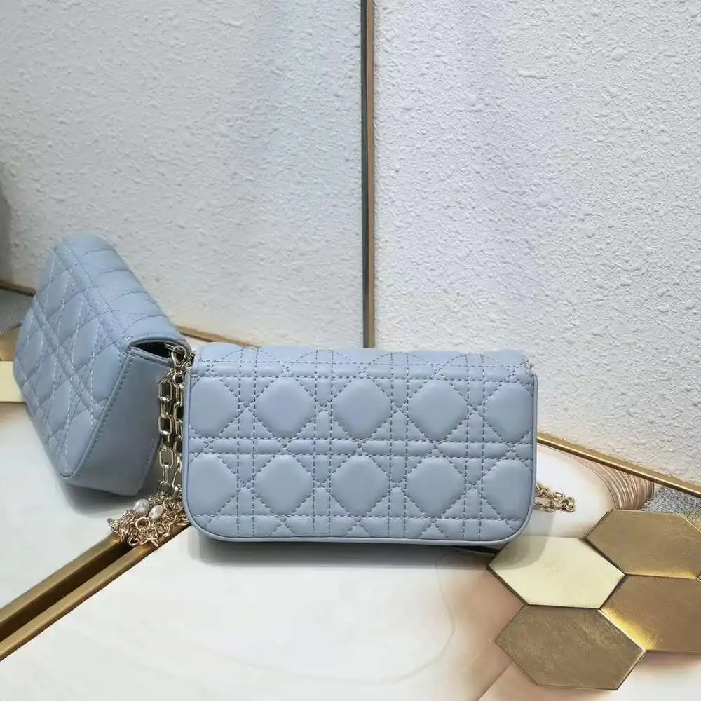 точная копия 1:1 18.5*4*10 См . Стиль Christian Dior Сумка Модная Сумочка Через Плечо Женские