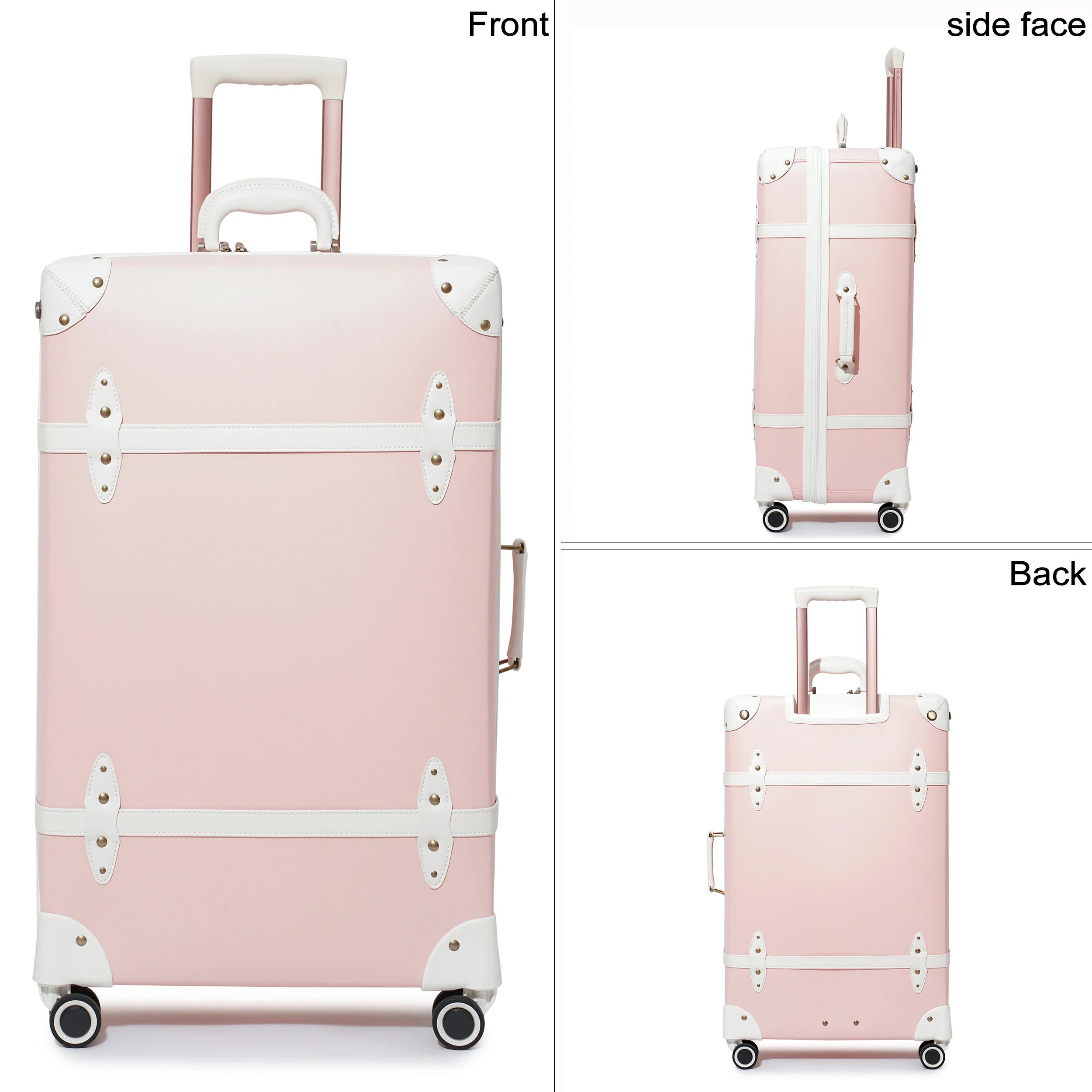 Винтажные наборы багажа из 4 предметов чемодан большой вместимости на колесах