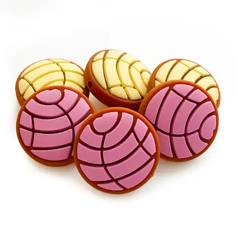 10 pcs., Silicone beads for the manufacture of jewelry