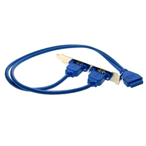 Планка (bracket) портов в корпус – 2 порта USB 3.0 IDC 20pin to USB 3.0 A 9 pin